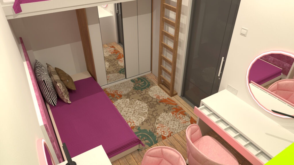 desainer interior kamar anak perempuan minimalis sederhana