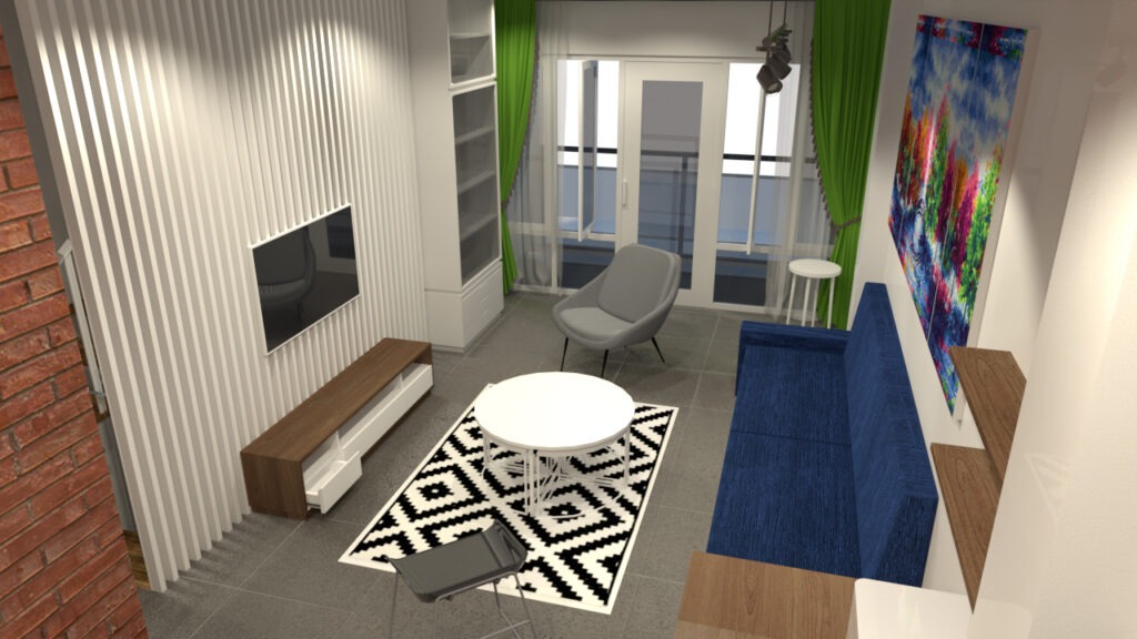 desain interior ruang keluarga sederhana murah