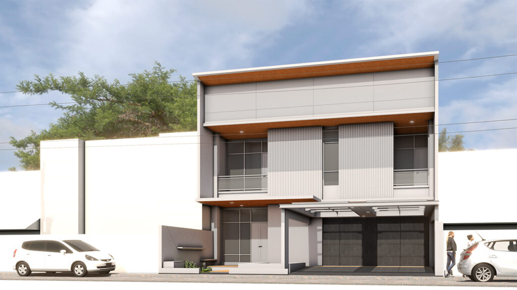 fasad rumah minimalis dua lantai 12x20 meter